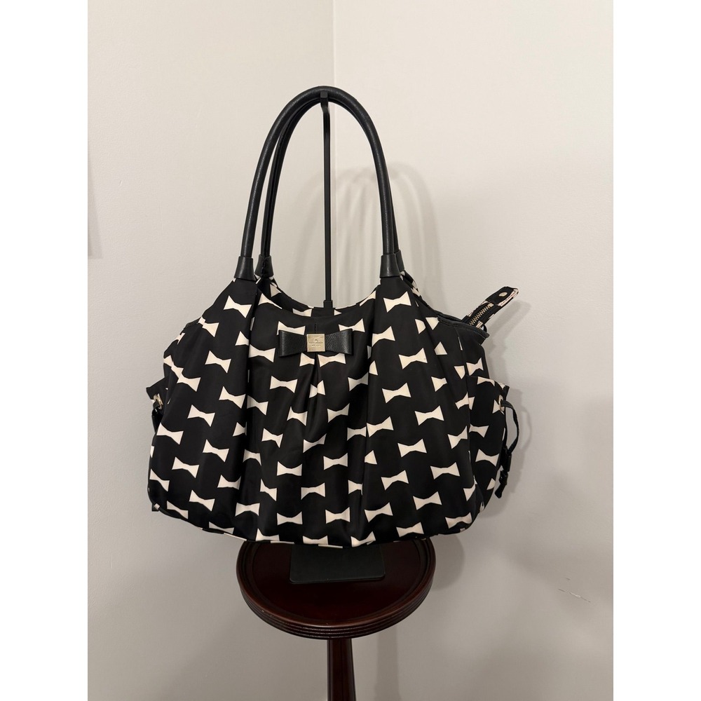 Kate Spade Black with White Bows Bag/Tote